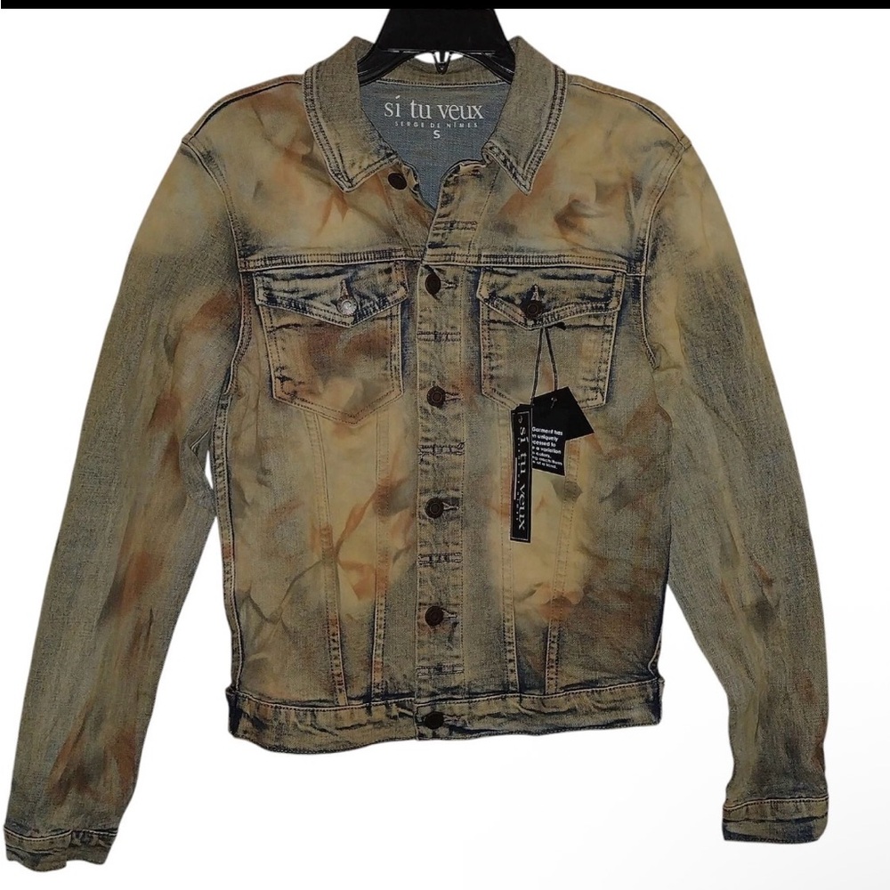 Tan Denim Jacket for Men